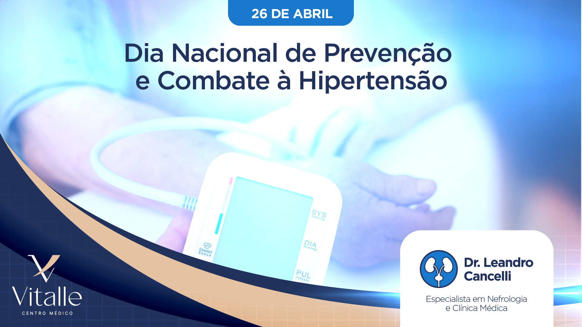 Dia Nacional de Prevenção e Combate à Hipertensão: cuide da sua pressão e proteja seus rins