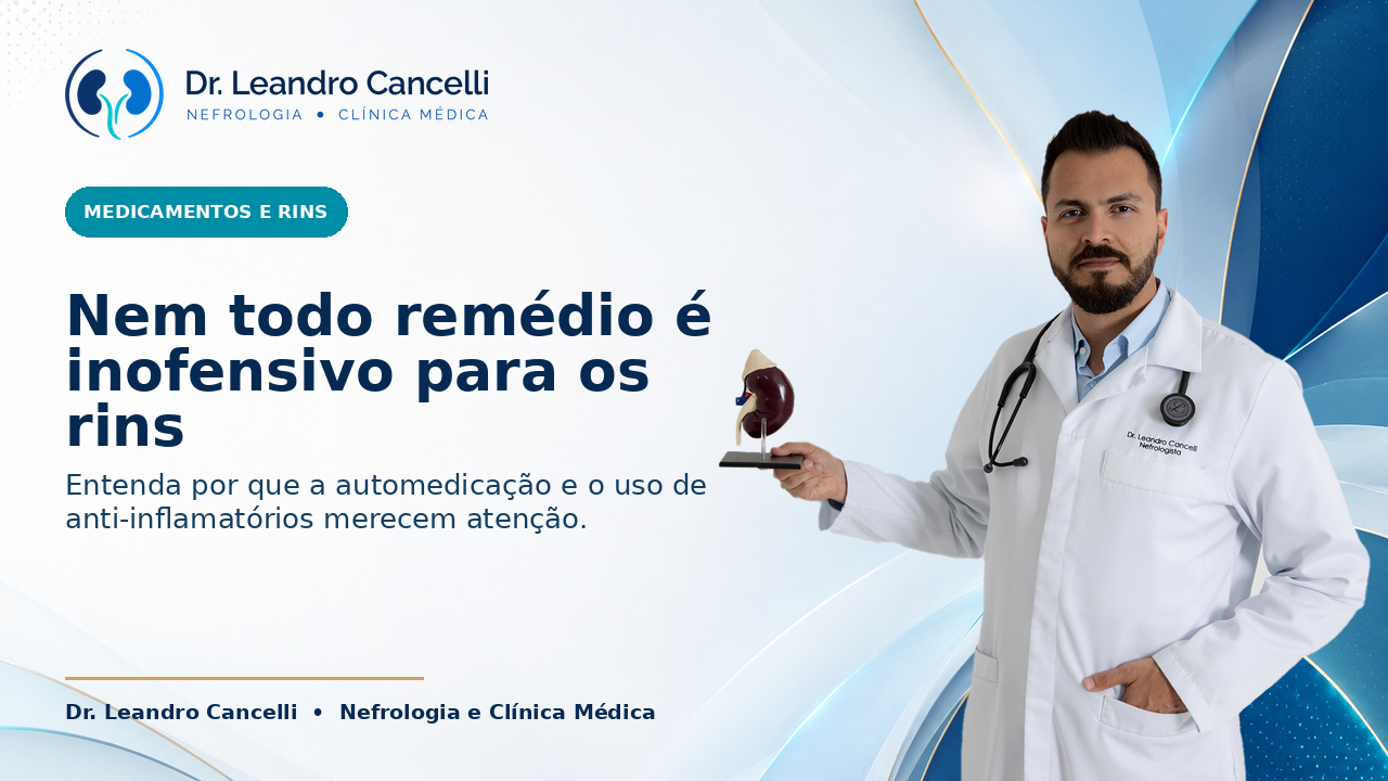 Nem todo remédio é inofensivo para os rins