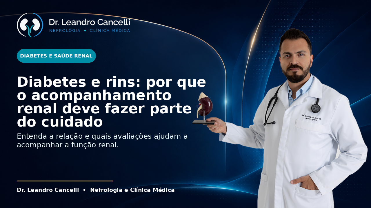 Diabetes e rins: por que o acompanhamento renal deve fazer parte do cuidado