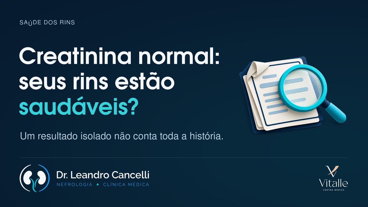 Creatinina normal significa que seus rins estão saudáveis?